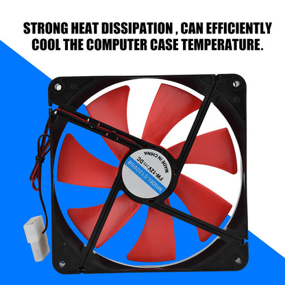 14cm 12V Ultra quiet Case Cooler PC Cooling Fan for Desktop Computer