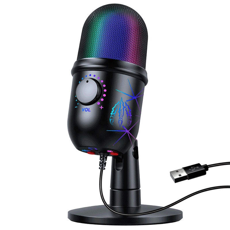 USB Microphone RGB Live Microphone