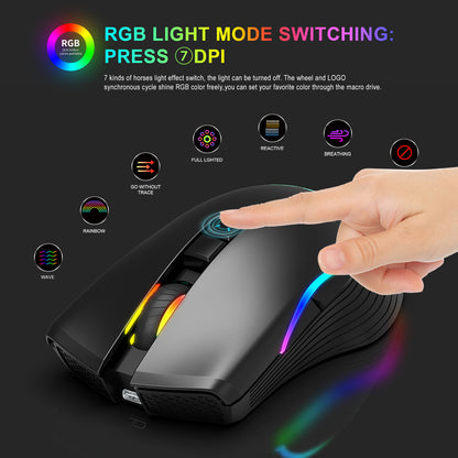 TYPE-C Interface Seven-button Gaming RGB Luminous Mouse